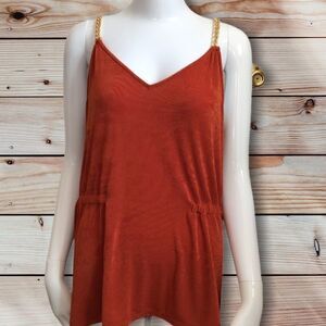 MICHAEL MICHAEL KORS Maple Leaf Spaghetti Top